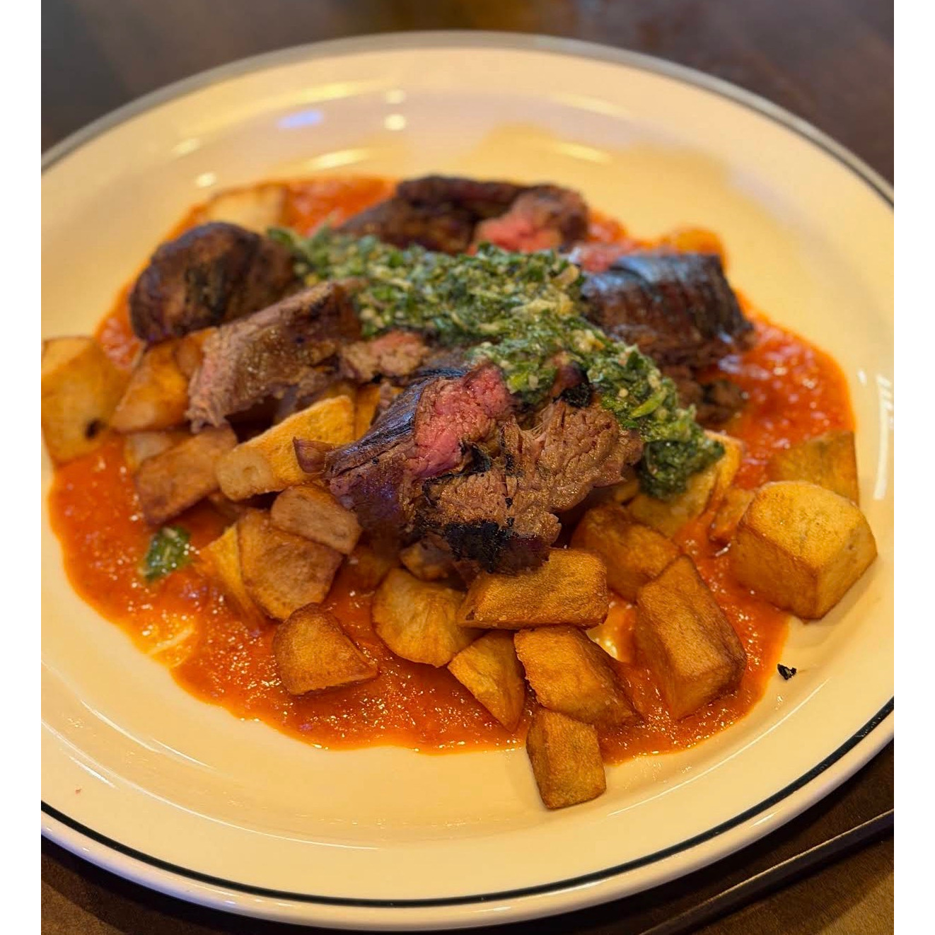 Flank Steak & Patatas Bravas Broadview Heights Food
