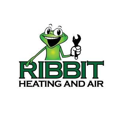 Ribbit Heating and Air Conditioning Logo