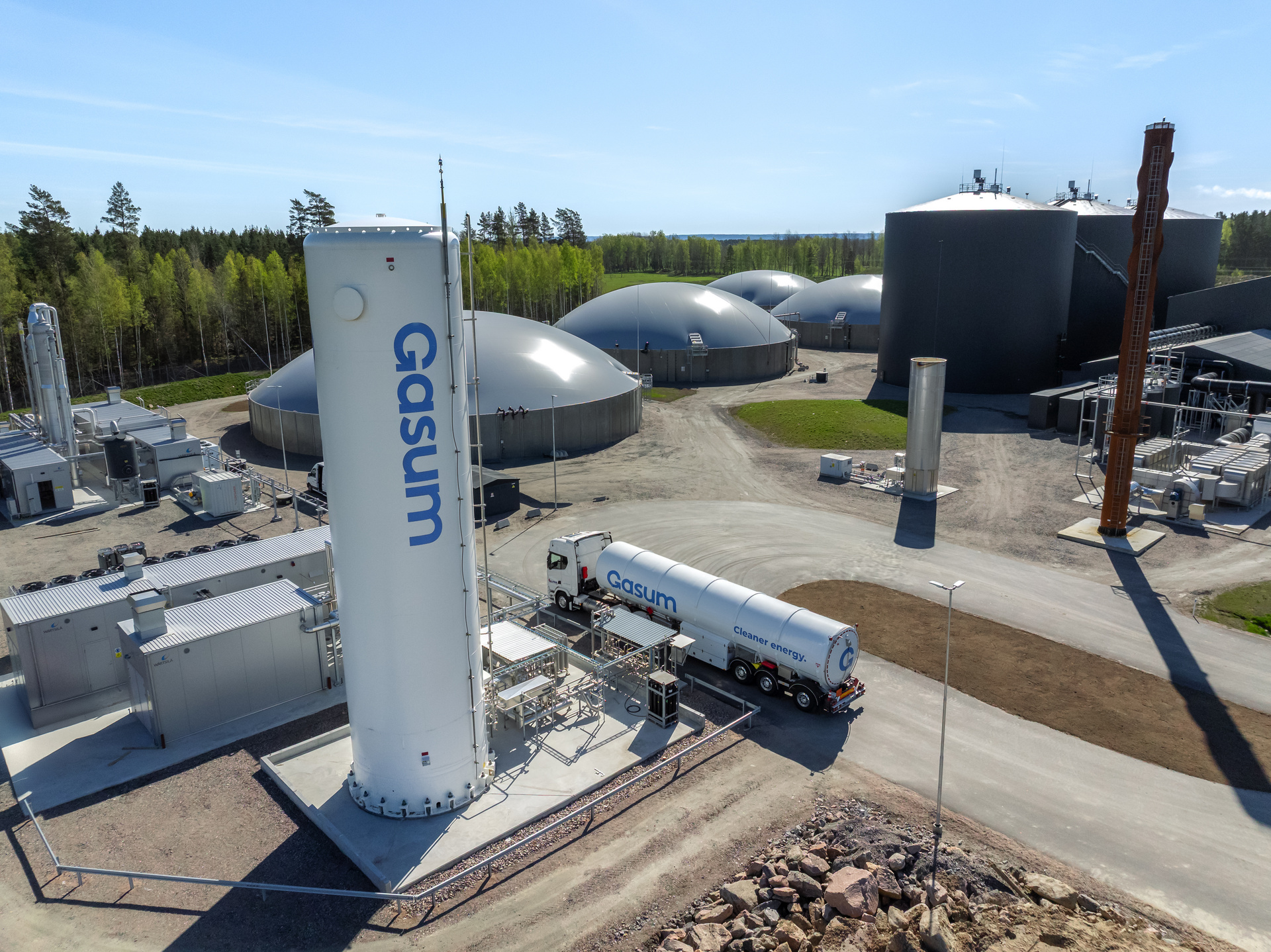 Images Gasum Götene biogasanläggning