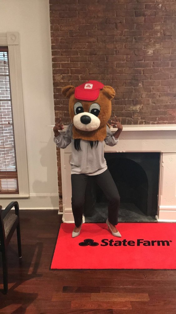 Bringing the fun to the office today! Our team member is rocking the State Farm mascot head! Stop by for a smile and a free insurance quote!