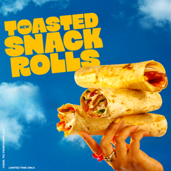 Toasted Snack Rolls in Turkey Bacon Honey Dijon, Hawaiian Heat & Bacon Chipotle Chicken.