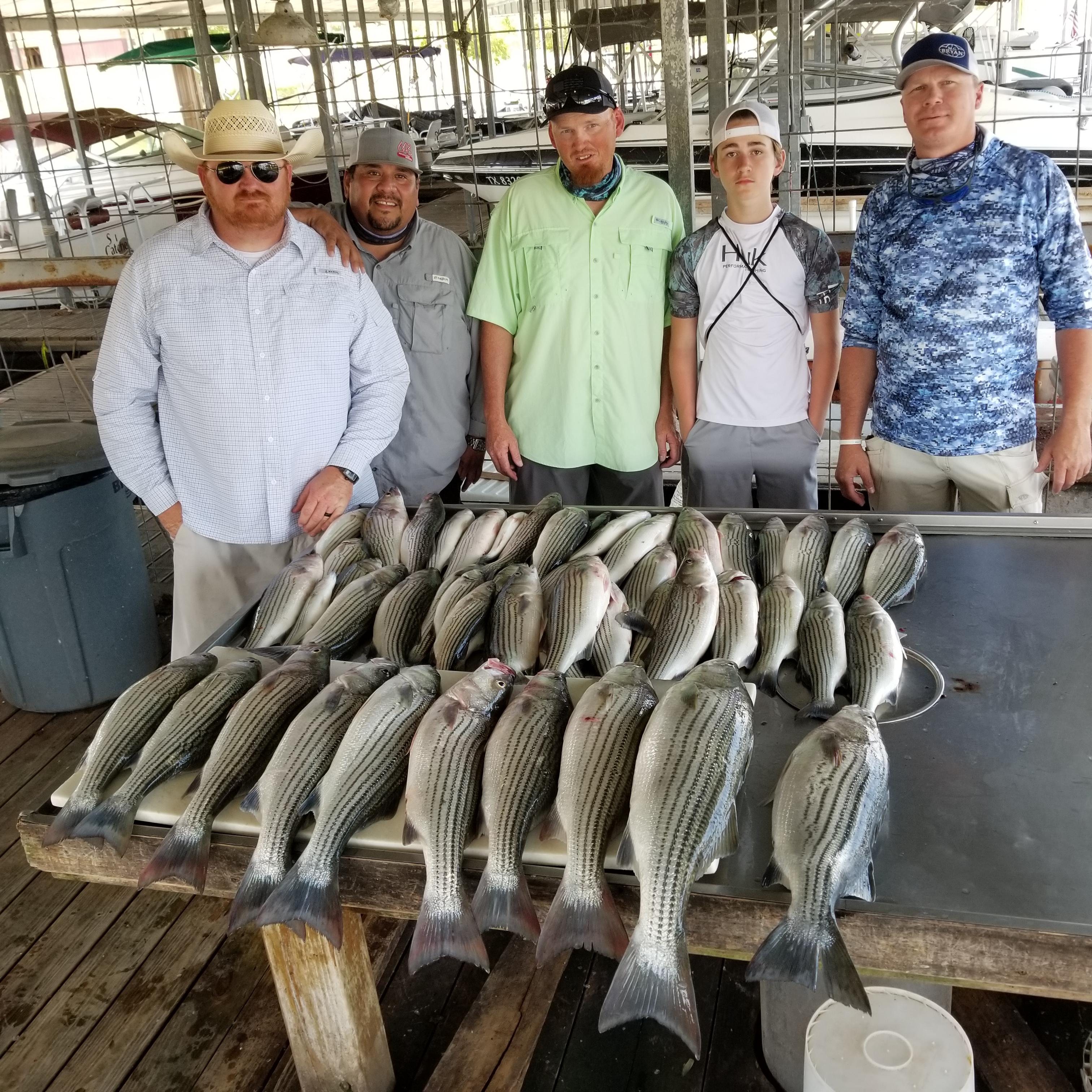 Capt Steve Barnes Lake Texoma Striper Fishing Guide Photo