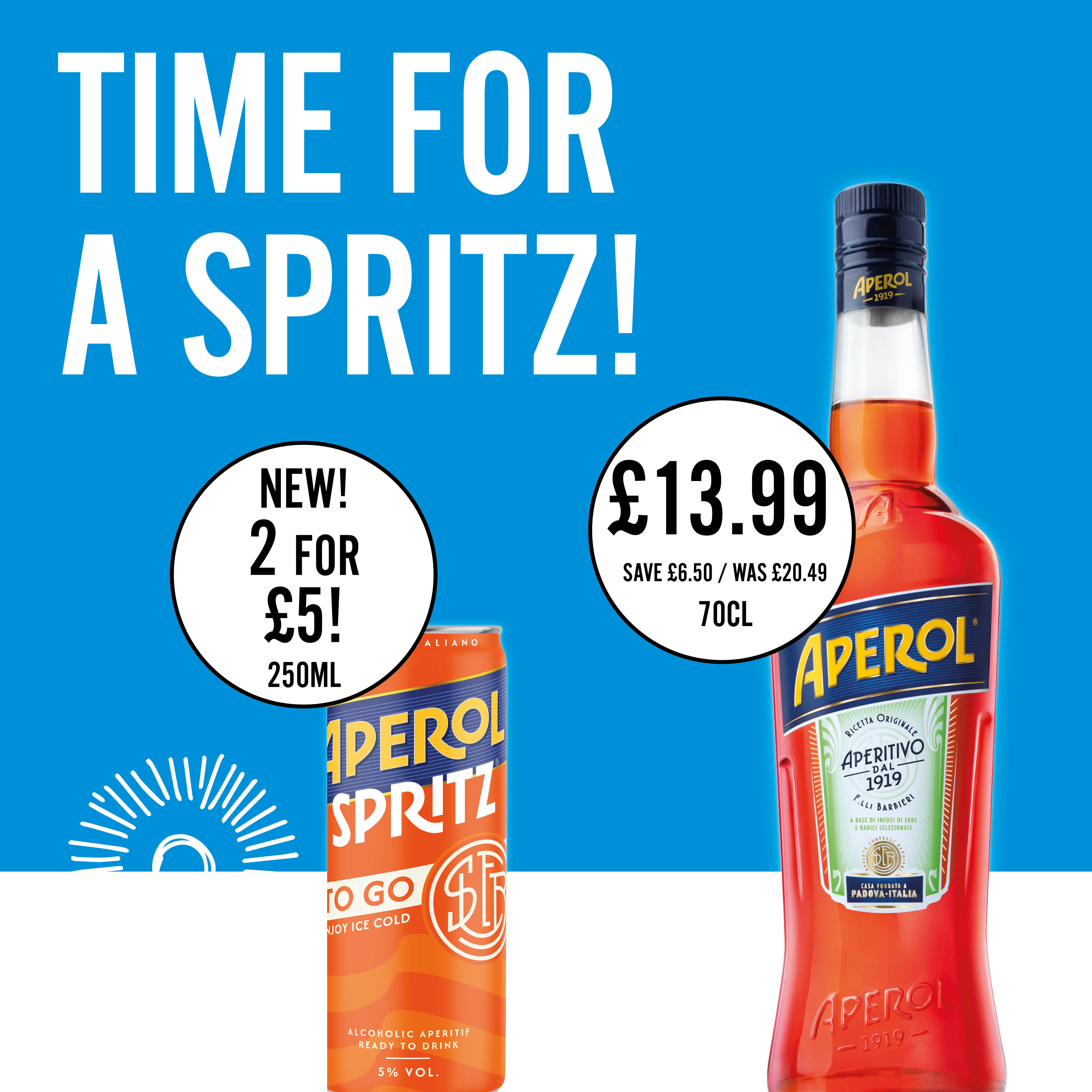 Aperol Spritz £13.99