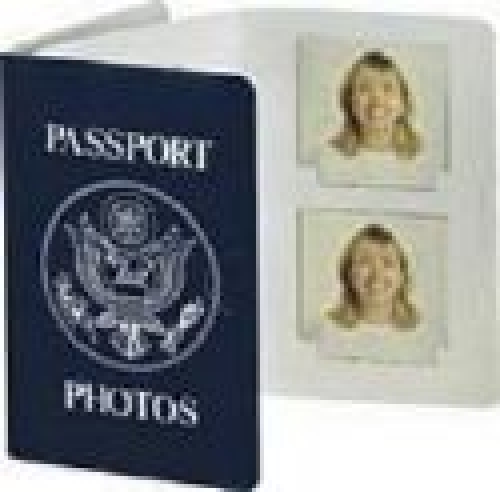 Passport visa service. Passport photo Holder frame.