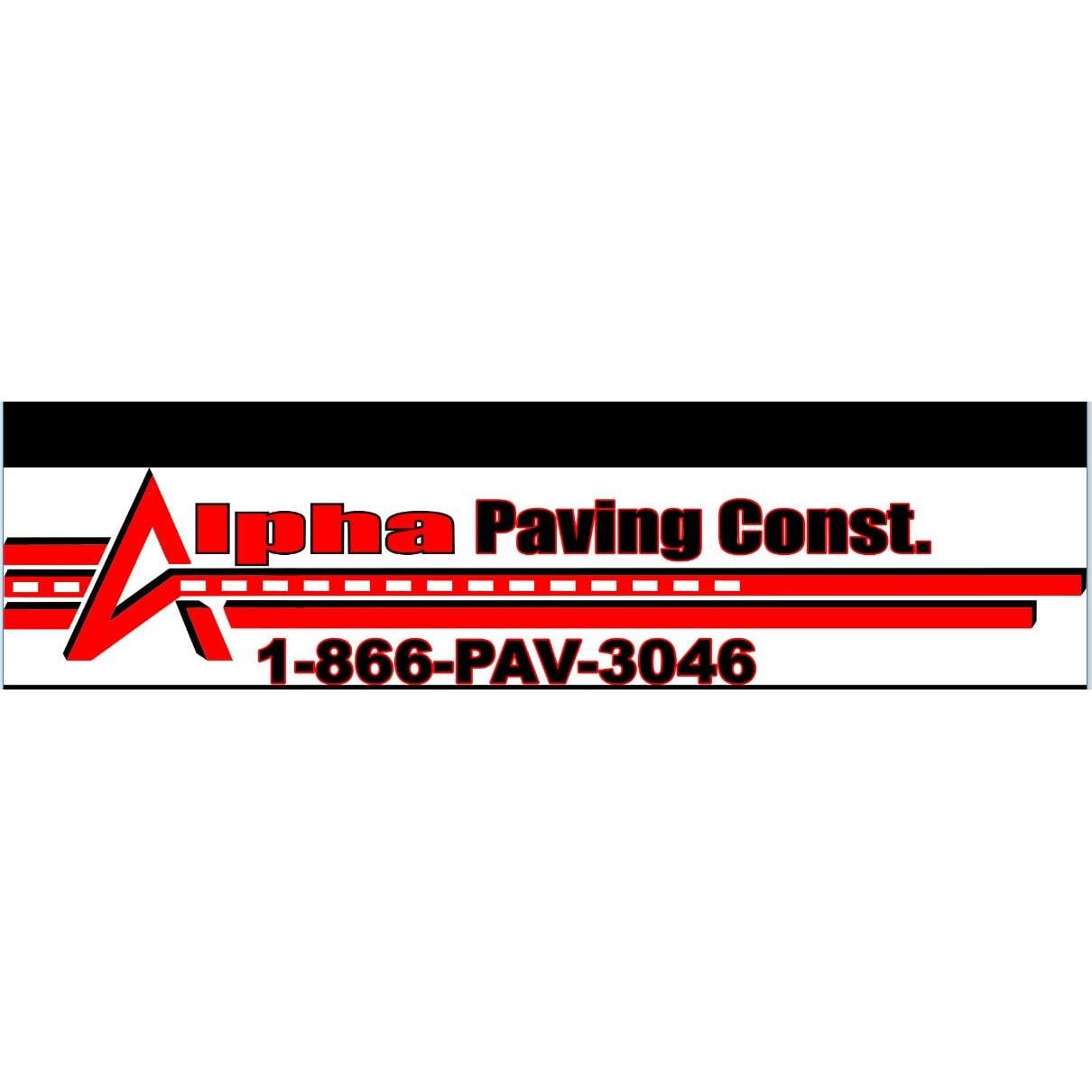 Alpha Paving Construction Logo