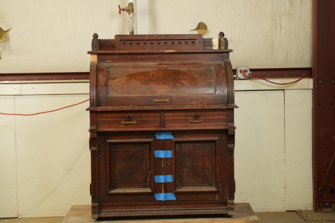 Antique Roll Top Desk Before Restoration