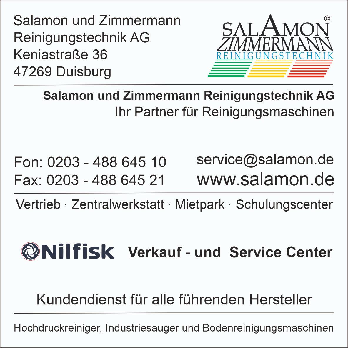Salamon und Zimmermann Reinigungstechnik AG Duisburg 0203 48864510