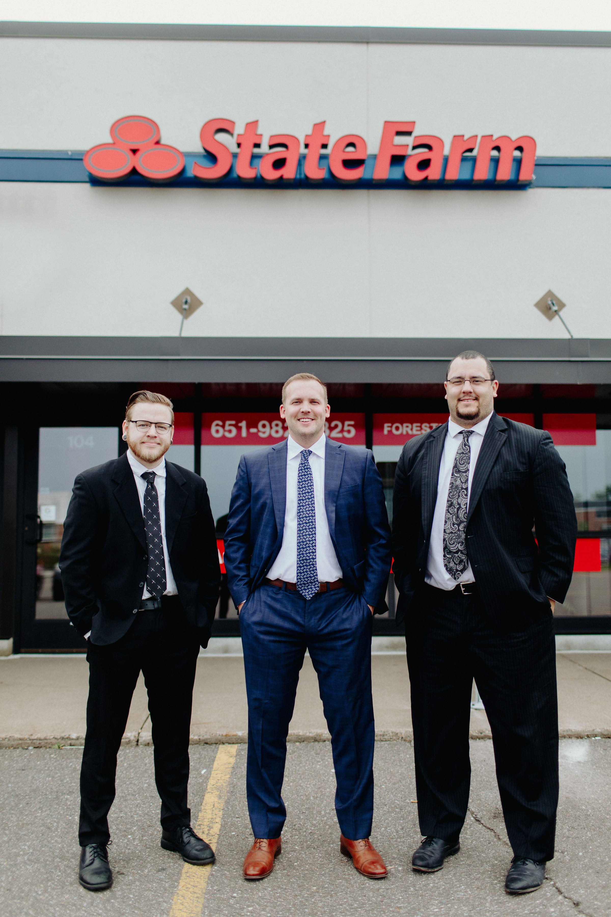 Neal and his team outside the office Neal Peterson - State Farm Insurance Agent Forest Lake (651)982-6325