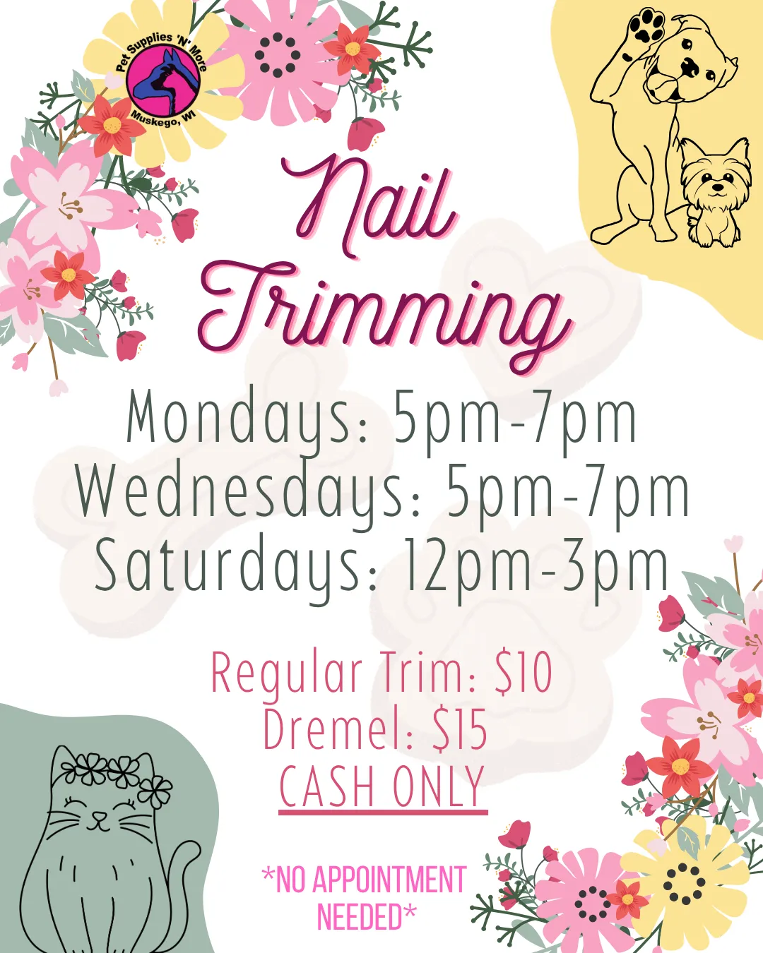 Image of Local Pet Event June Nail Trimming Nearby