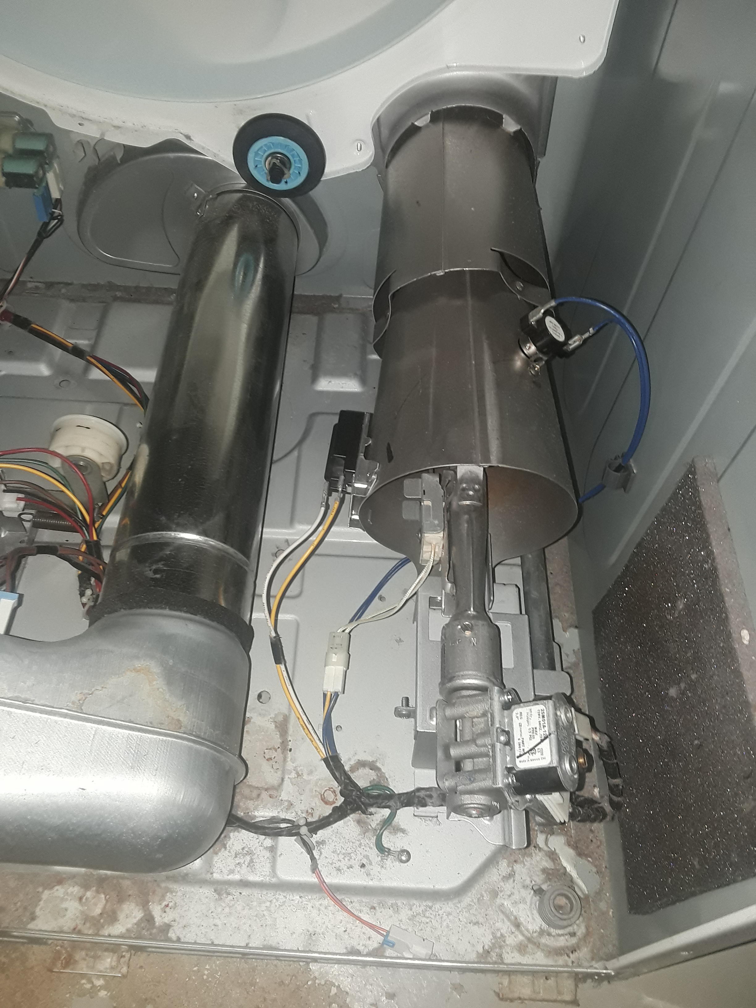 Dryer after the maintenance