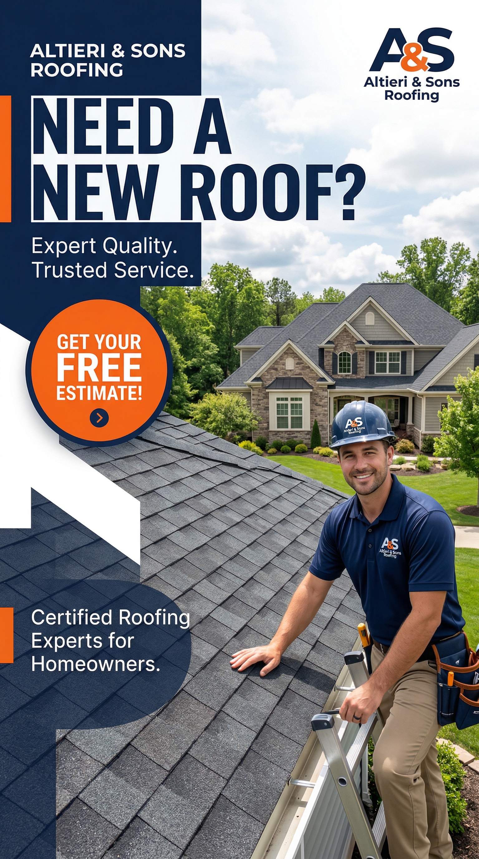 Get a reliable, long-lasting roof over your head without the stress—plus save $500 on any full roof replacement. Altieri and Sons Roofing provides fast 24-hour quotes, flexible financing, and direct insurance billing to make your roofing project completely hassle-free. Backed by 20+ years of family-owned excellence in Connecticut, our bilingual team handles everything from minor leak repairs to complete GAF Timberline shingle installations. Don't risk weather damage; contact us now for your free, no-obligation estimate and secure your $500 savings