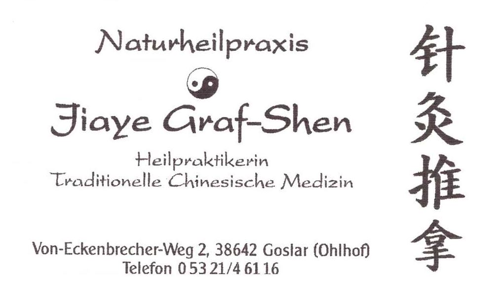 Naturheilpraxis Jiaye Graf-Shen, Von-Eckenbrecher-Weg 2 in Goslar