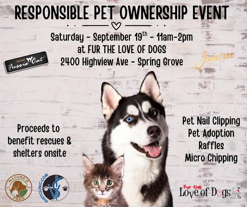 Image of Local Pet Event Responsible Pet Ownership Event at Fur the Love of Dogs Nearby