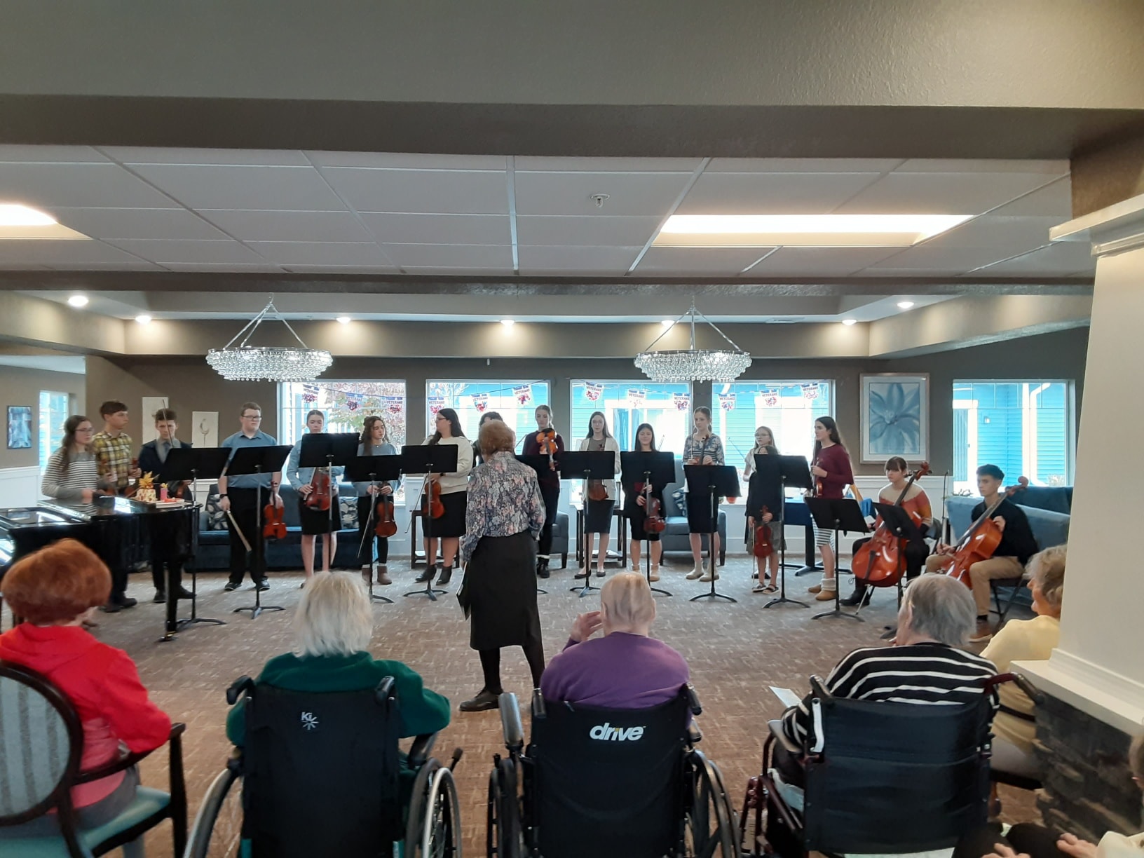 Community area at Hampton Manor of Bedford