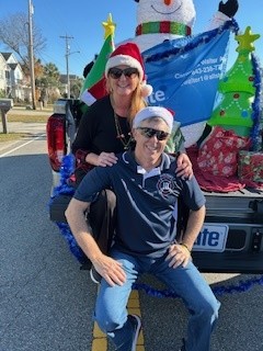 2025 Surfside Beach Christmas Parade, Allstate Agency Parade Float