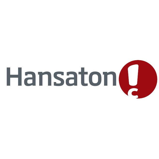 Hansaton Logo mit Bildunterschrift