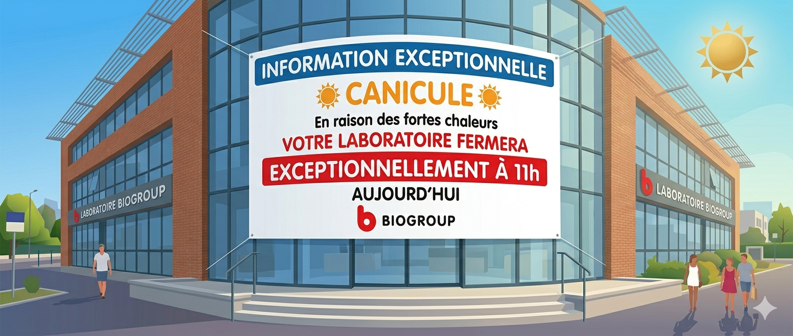 Fermeture exceptionnelle 11h canicule