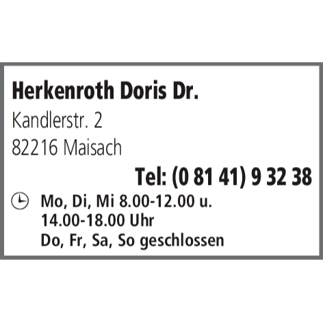 Herkenroth Doris Dr. in Maisach - Logo