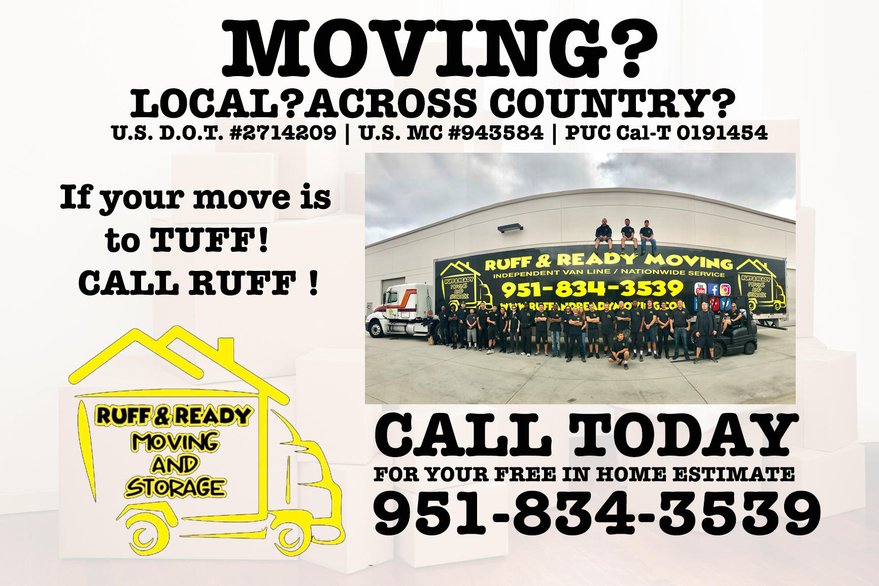 Ruff And Ready Moving In Temecula Ca Reviews Of Ruff And Ready Moving
