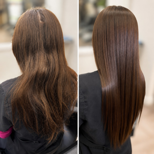 Brazilian Blowout at Avissa Salon in Ann Arbor transforms frizzy, unmanageable hair into smooth, glo 