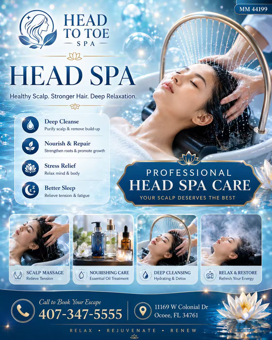No, you should not wash your hair before a head spa. Arriving with unwashed, dry hair (ideally 1 to 2 days unwashed) lets your specialist accurately analyze your natural scalp condition.