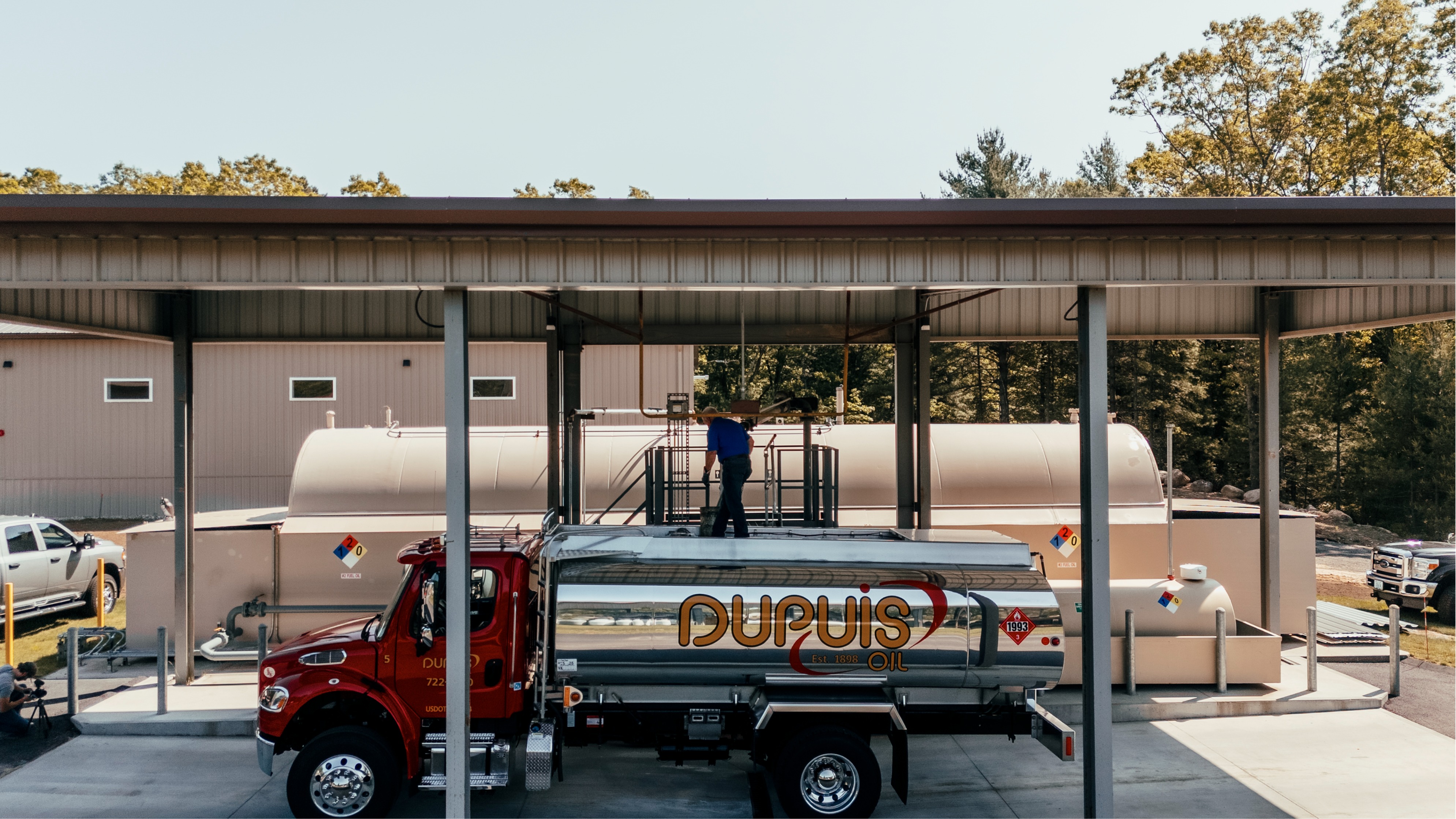 Dupuis Energy Heating Oil Truck at Loading Rack