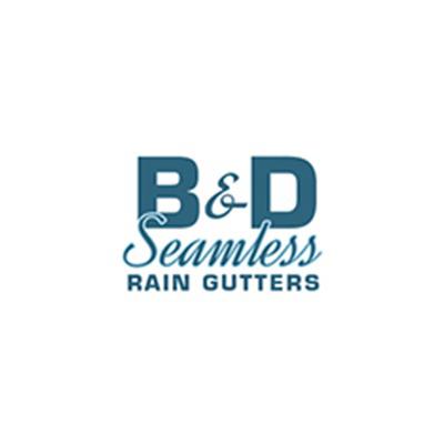 B & D Seamless Rain Gutters Logo