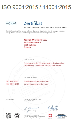 WERAP Wicklerei AG, Techcenterstrasse 2 in Bubikon