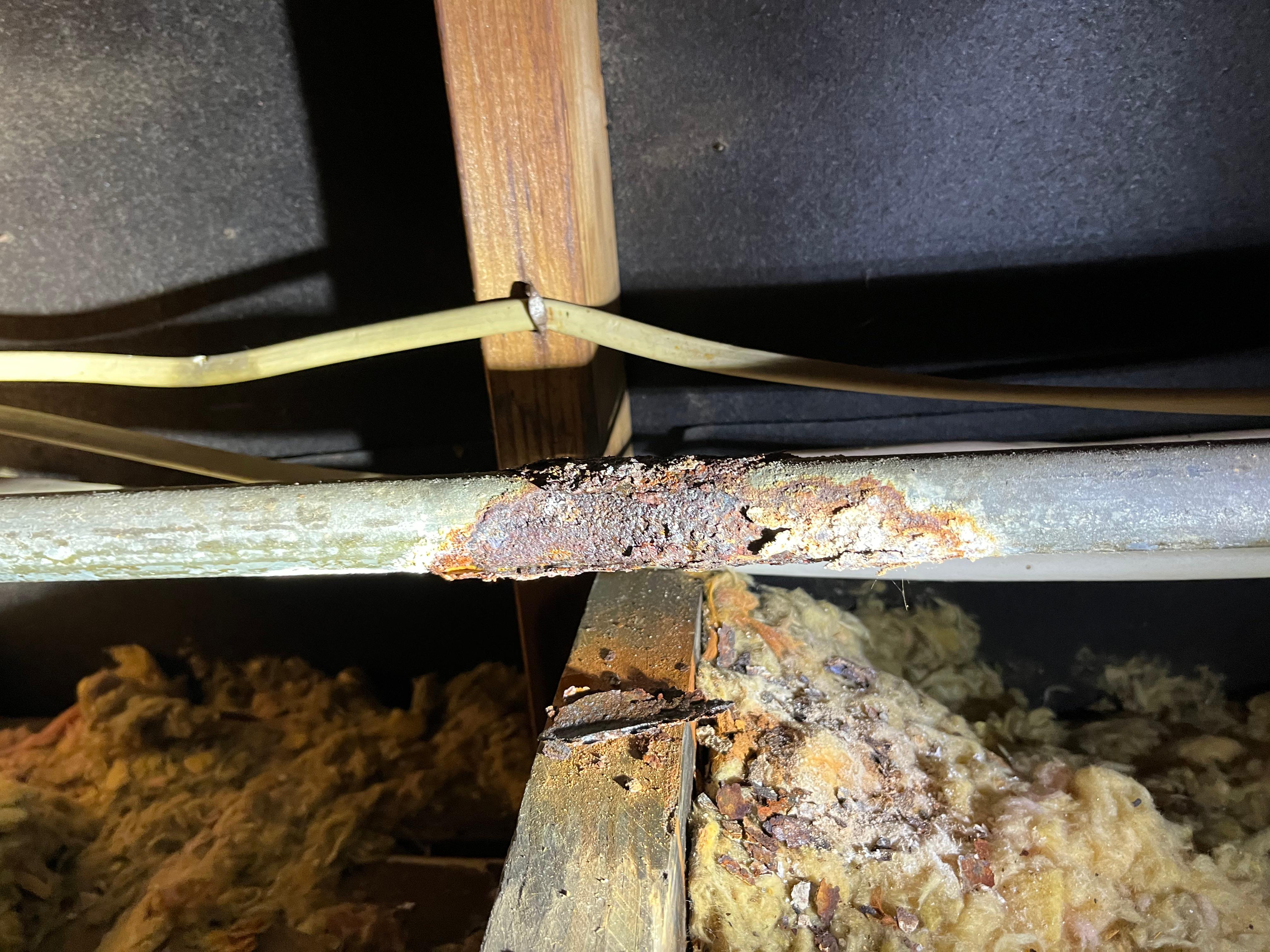 Old galvanized water line leaking. Repair Plumber MVP Plumbing Plumber Baytown Plumber Mont Belvieu Plumber Anahuac Plumber