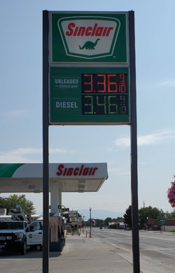 Sinclair Gas Station Fueling Island