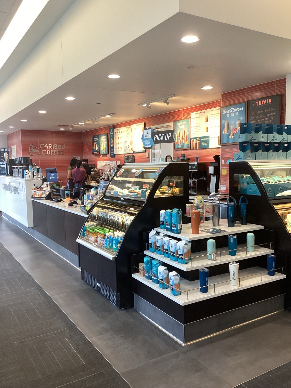 Storefront of the Caribou Coffee at 8200 Coral Sea Street NE in Mounds View