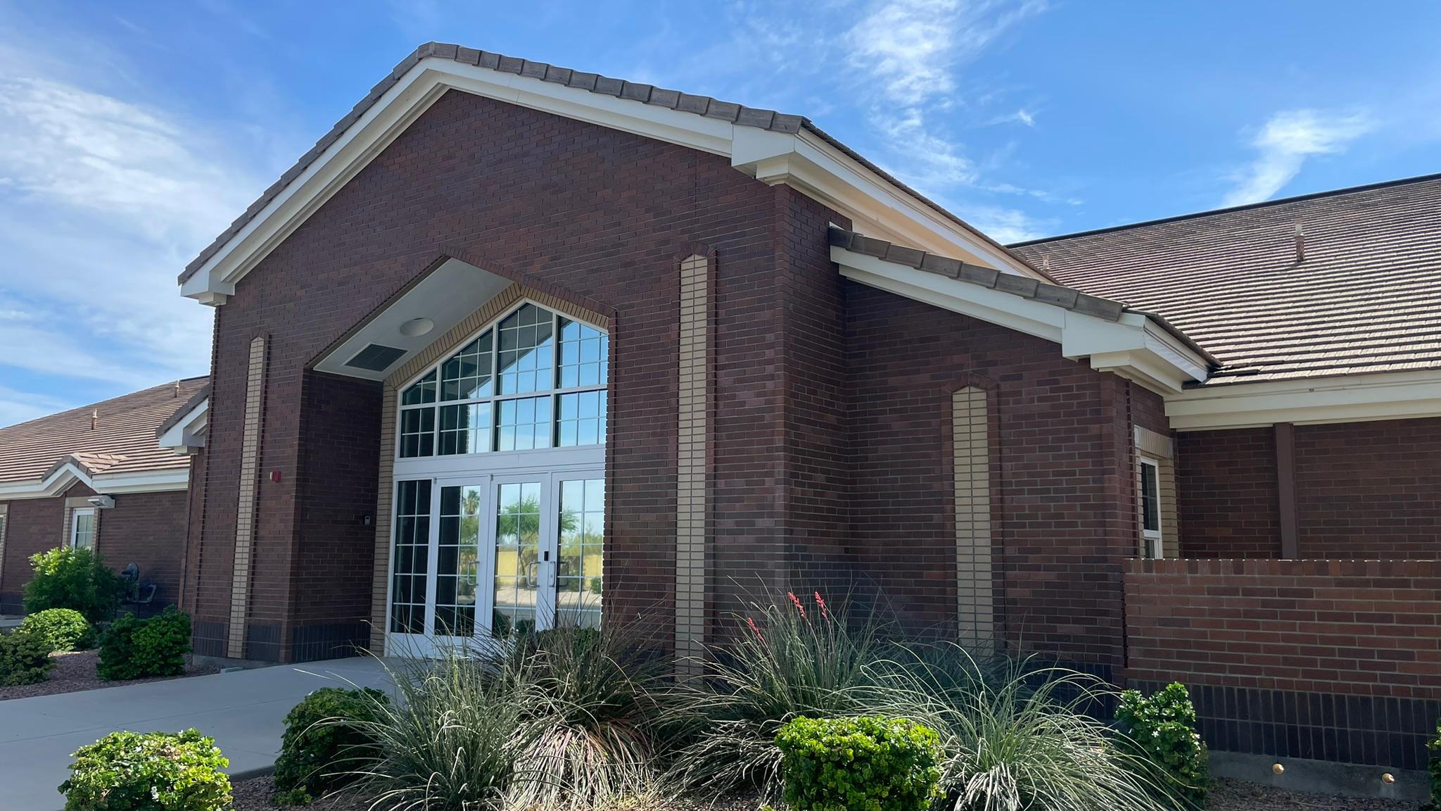 West Entrance to the building.
