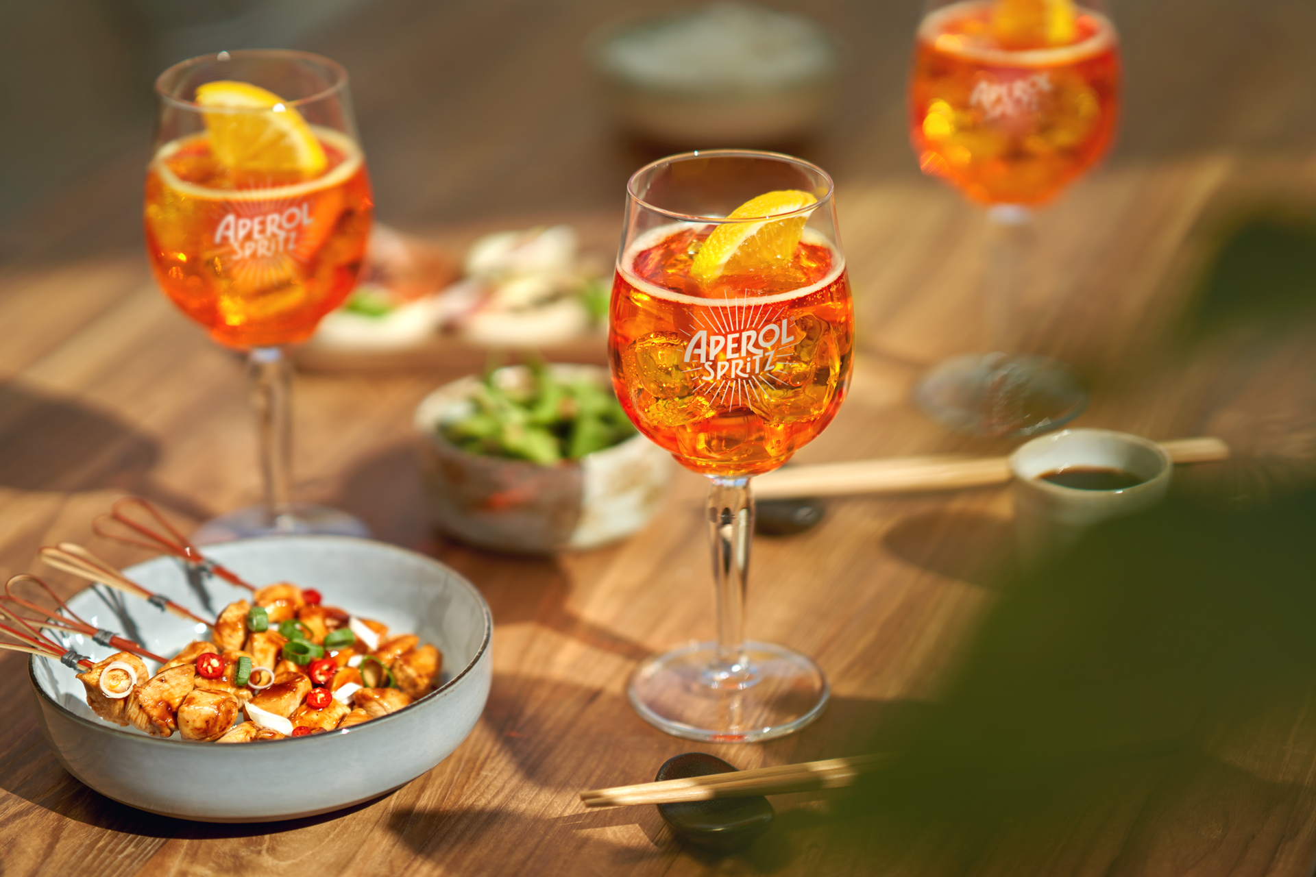 Aperol Spritz terrace Mánes Praha