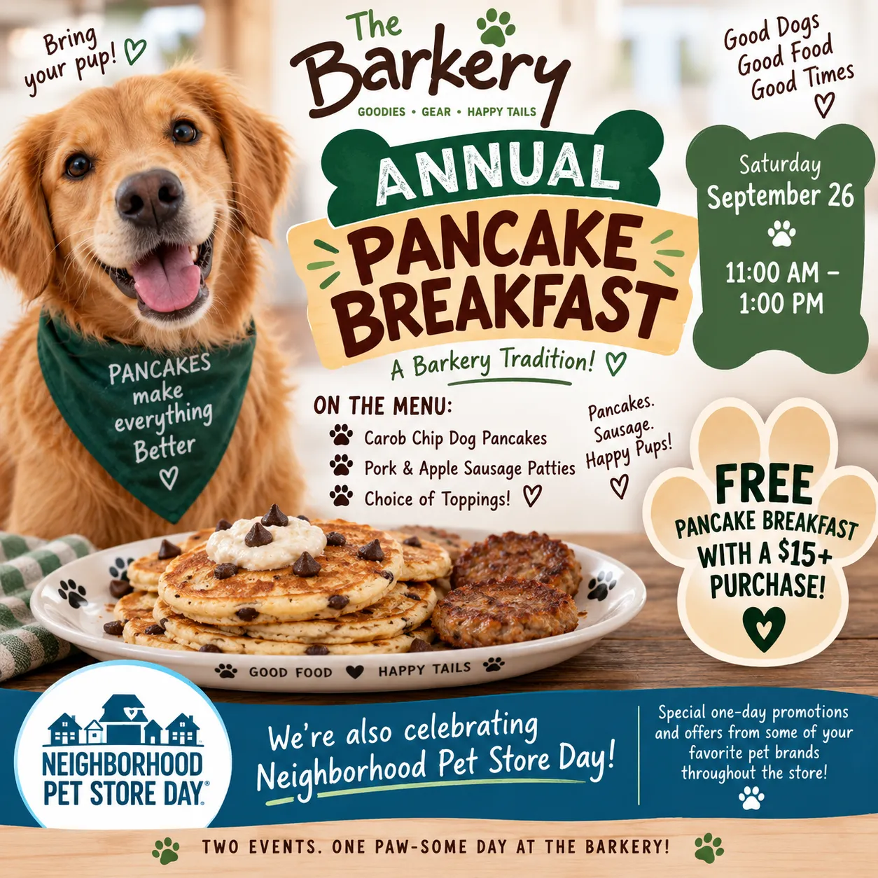 Image of Local Pet Event Annual Pancake Breakfast! Nearby