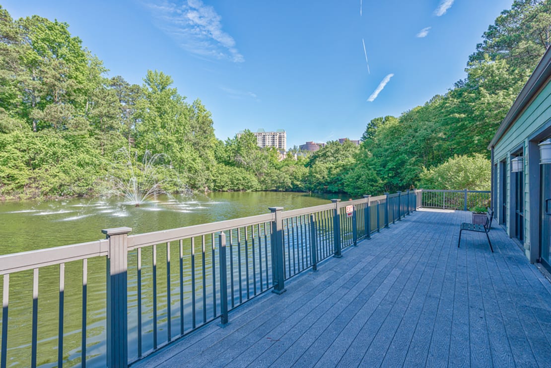 Spacious Balcony with Lake View