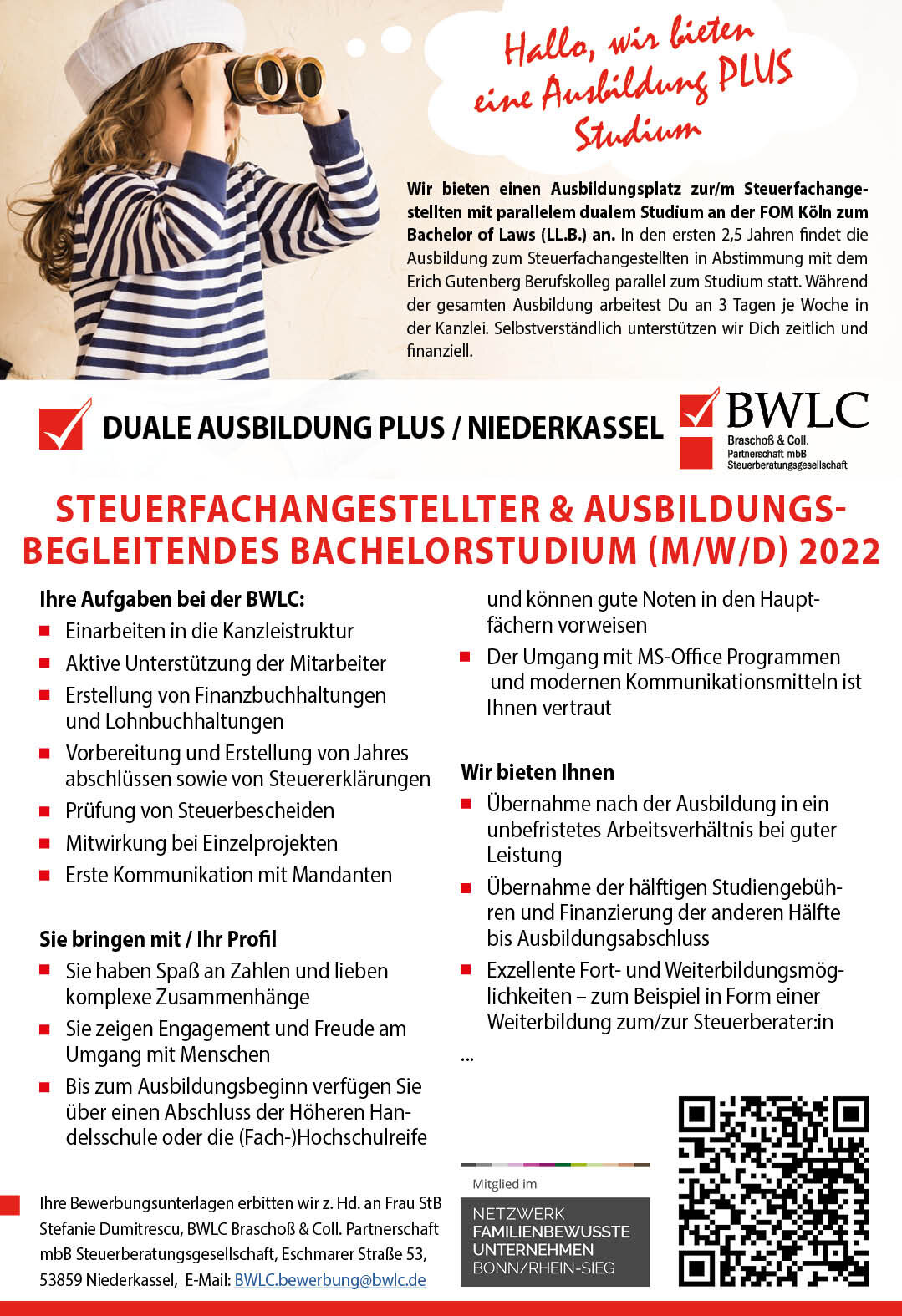 Kundenbild groß 97 BWLC Braschoß & Coll. Partnerschaft mbB Steuerberatungsgesellschaft