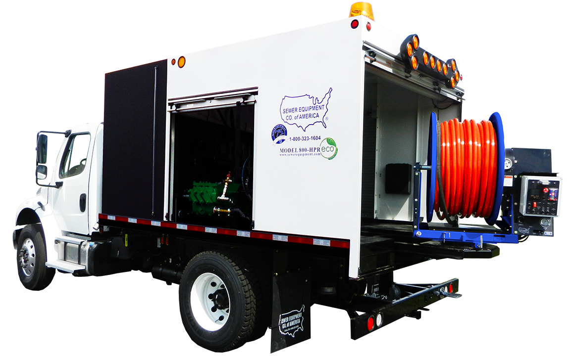 Sewer Equipment Company of America 800-HPR ECO Fully Enclosed Sewer Jetter Dawson Infrastructure Solutions Denver (303)632-8236