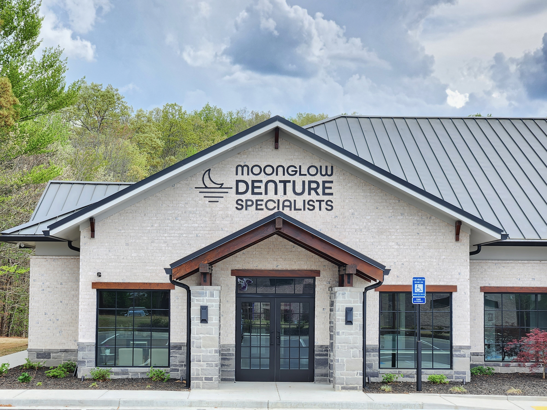 Moonglow Denture Specialists is a prosthodontic practice specializing in complete dentures, partial dentures, and implant-supported dentures. Founded by Dr. Doug Yoon, a recognized specialist in removable prosthodontics, Moonglow Denture Specialists provides premium quality dentures along with exceptional patient-oriented care. Moonglow Denture Specialists also has an in-house dental lab, which allows our expert lab technicians to create beautiful, handmade, customized smiles.

Located off of Friendship Road between I-85 North and I-985 North