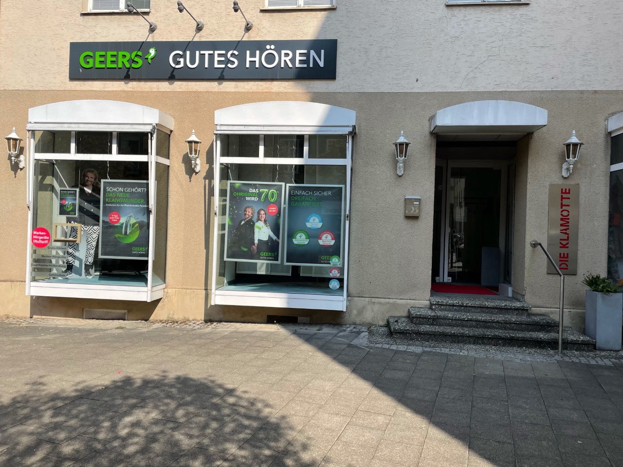 Außenaufnahme vom GEERS Fachgeschäft