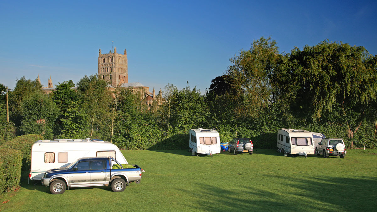 Images Tewkesbury Abbey Caravan and Motorhome Club Campsite