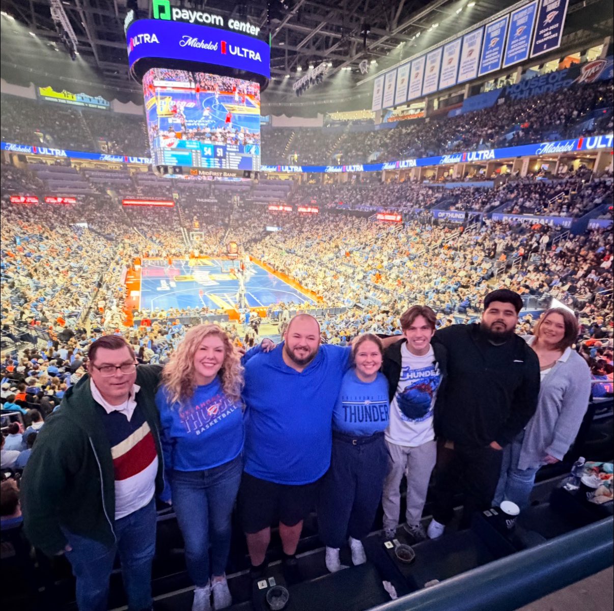 Our team went to an OKC Thunder game to celebrate a successful 2025. 