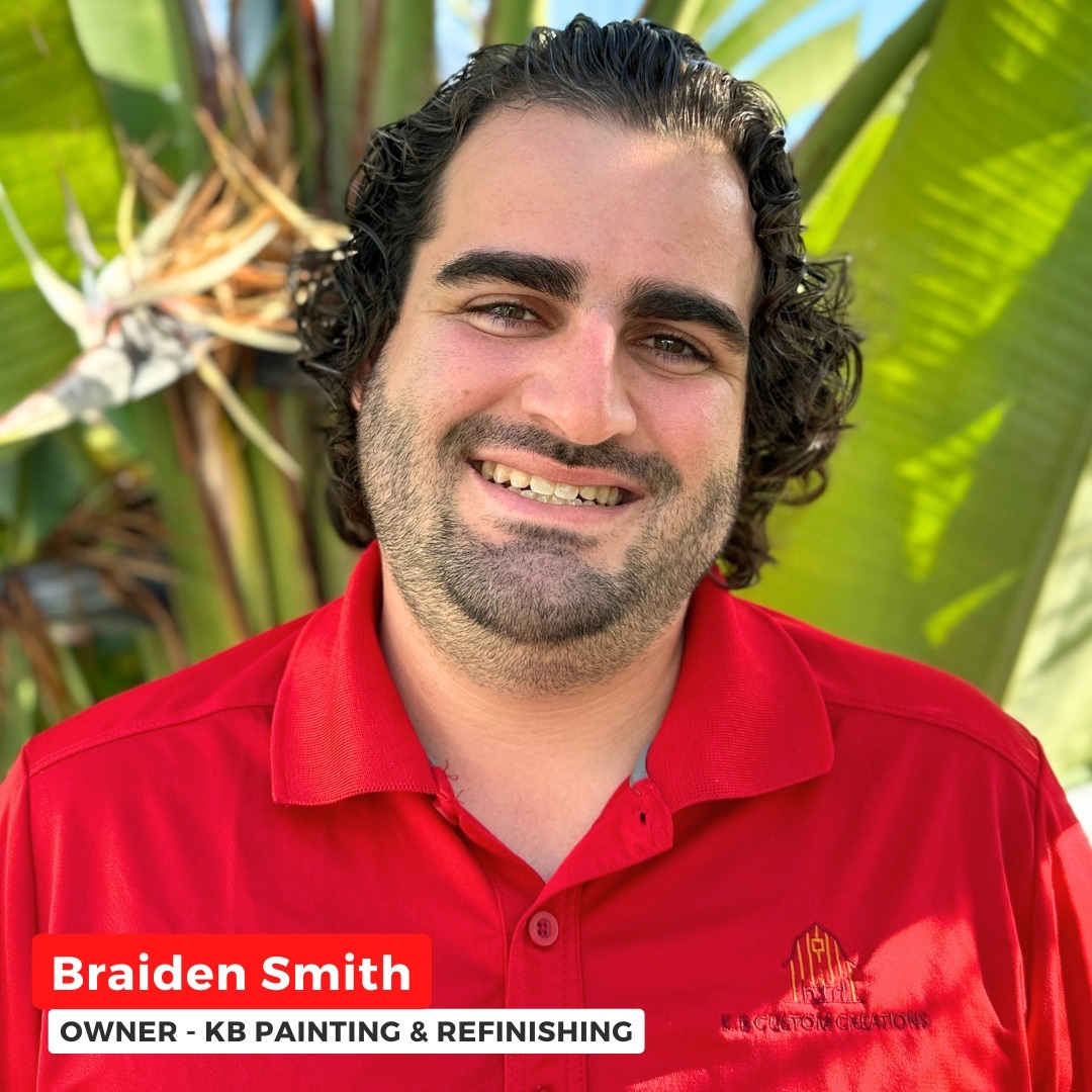 Owner of KB Painting, Braiden Smith
