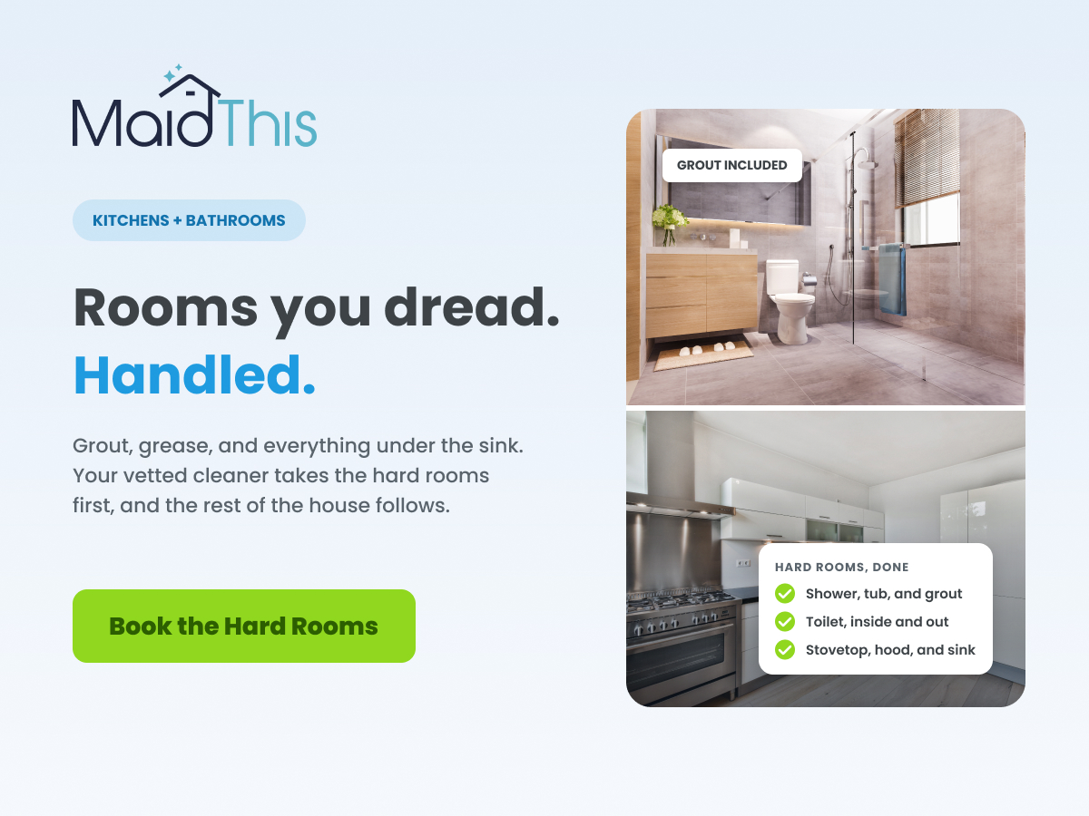 Kitchen and Bathroom Cleaning - MaidThis Cleaning of Spring