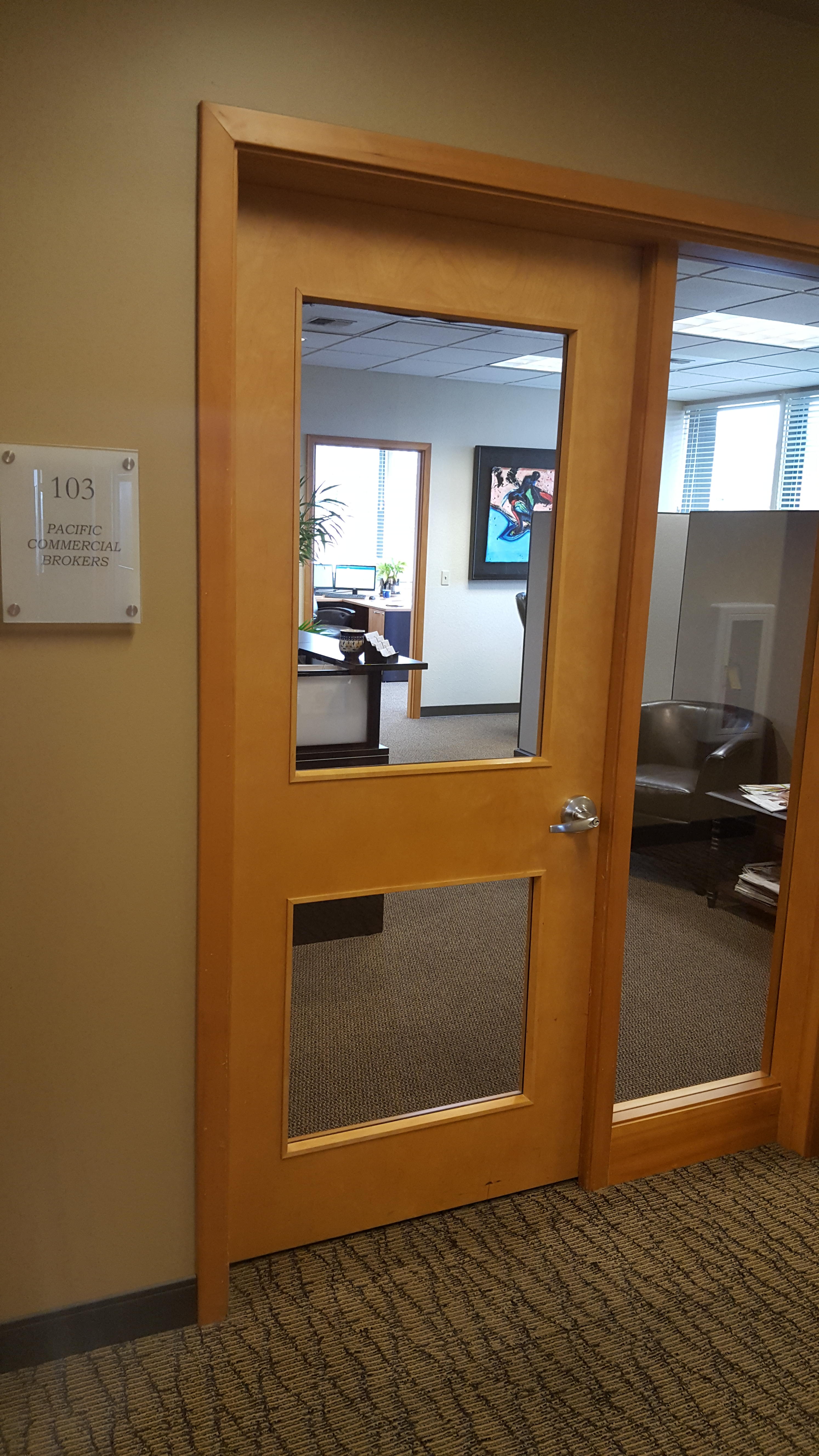 Entry to Pacific Commercial Brokers Office