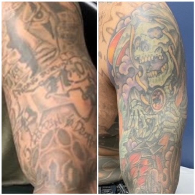 Left Bicep Cover Up