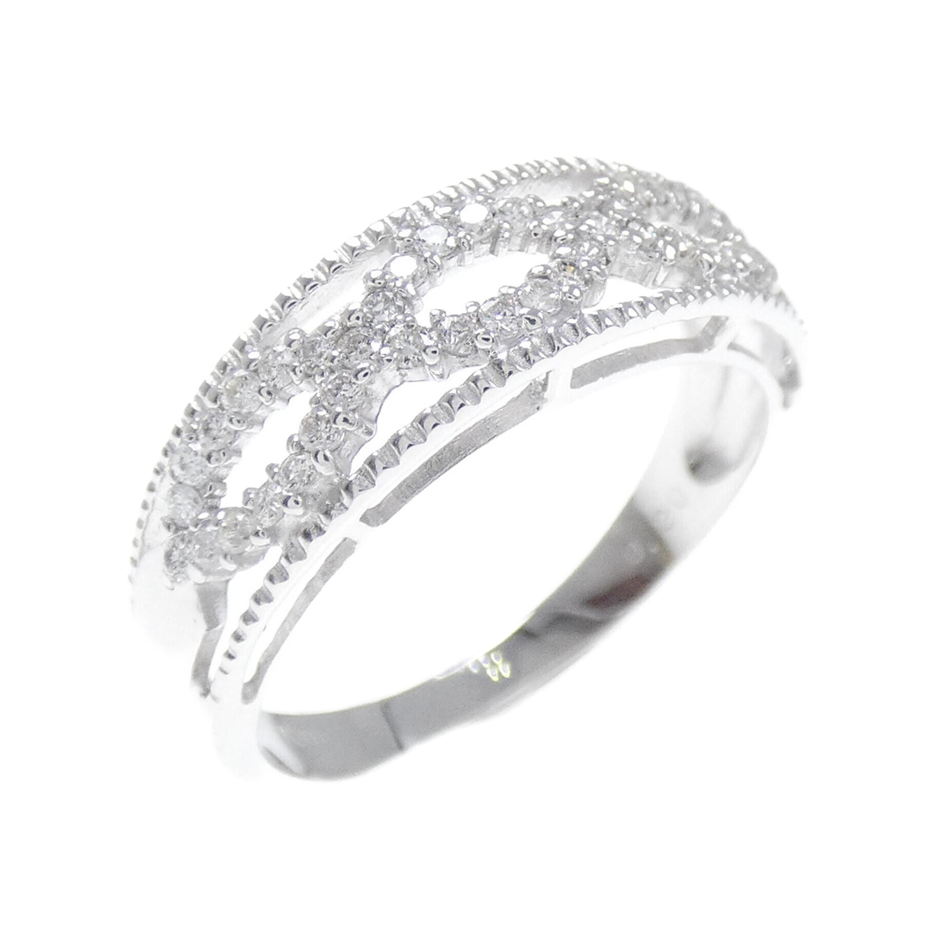 K18WG ダイヤモンド リング 0.20CT