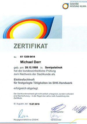 Heizung Sanitär Klima Derr GmbH, Karl-Hass-Str. 17 in Niederkassel