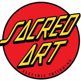 Logo Sacred Art Electric Tattooing