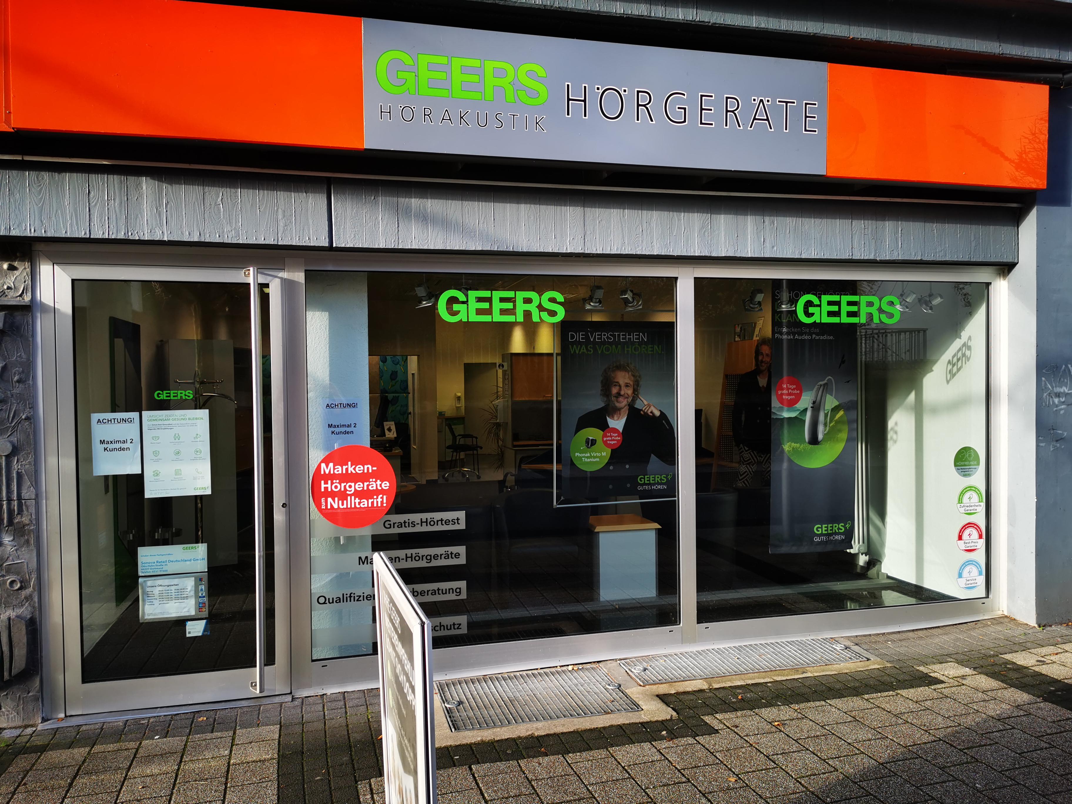 Außenaufnahme vom GEERS Fachgeschäft