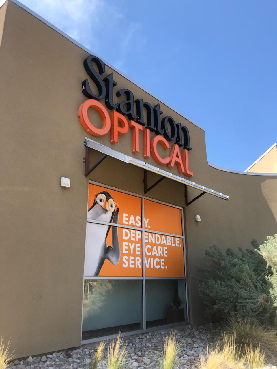 Storefront at Stanton Optical store in Albuquerque, NM 87114